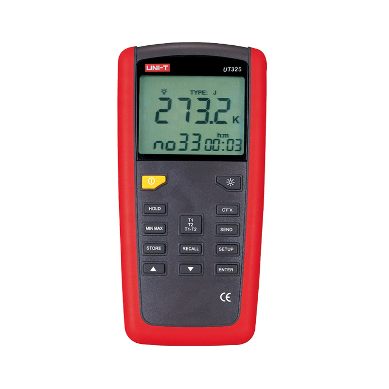 优利德（UNI-T）优利德UT325接触式测温仪热电偶温度计K型数字温度表油温计水温计 UT325(工业级高精度 双通道)
