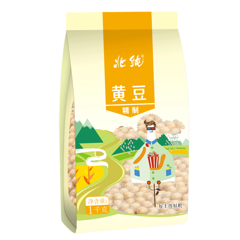 北纯精制黄豆1kg,口感营养俱佳,价格历史稳定