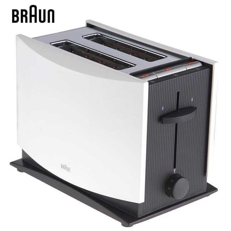 博朗（Braun）面包机 家用多士炉  吐司机 烤面包机  HT400