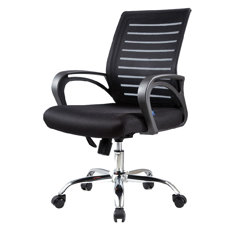 (YOUE.OF)办公椅 电脑椅家用 网布升降透气转椅 职员办公椅 办公椅子转椅 白框黑网