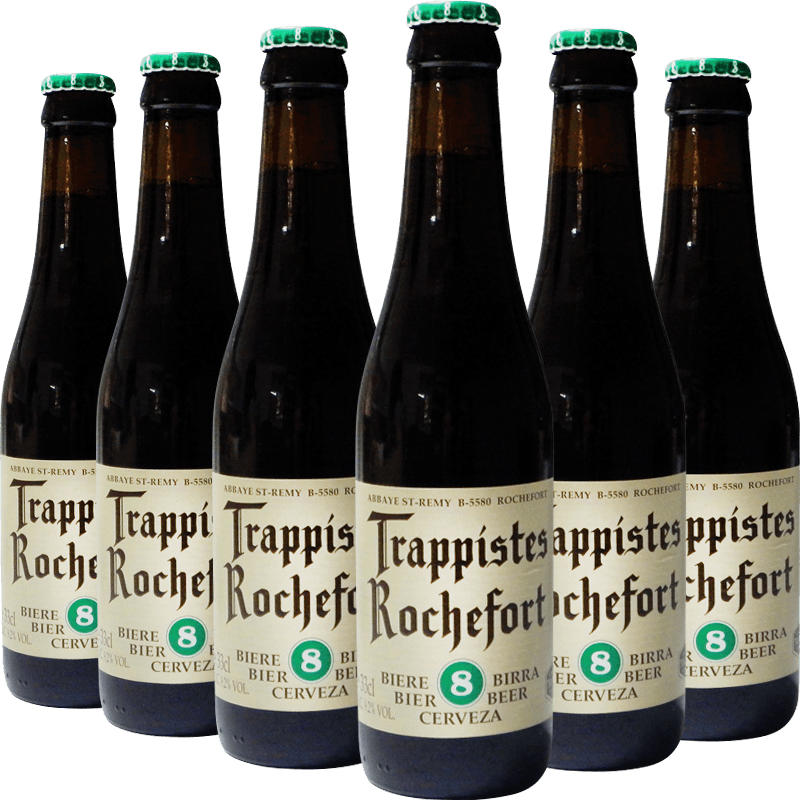 TRAPPISTES ROCHEFORT罗斯福 8号啤酒 修道士精酿 330ml*6瓶 比利时进口 春日出游
