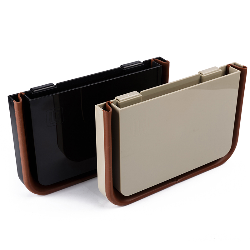 8090 车载垃圾桶折叠伸缩式车用车载垃圾盒 车载垃圾箱 炫酷黑 新迈腾