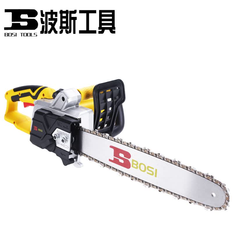 波斯工具电链锯电锯2100w405家用伐木手电锯大功率电动链条锯锯木头