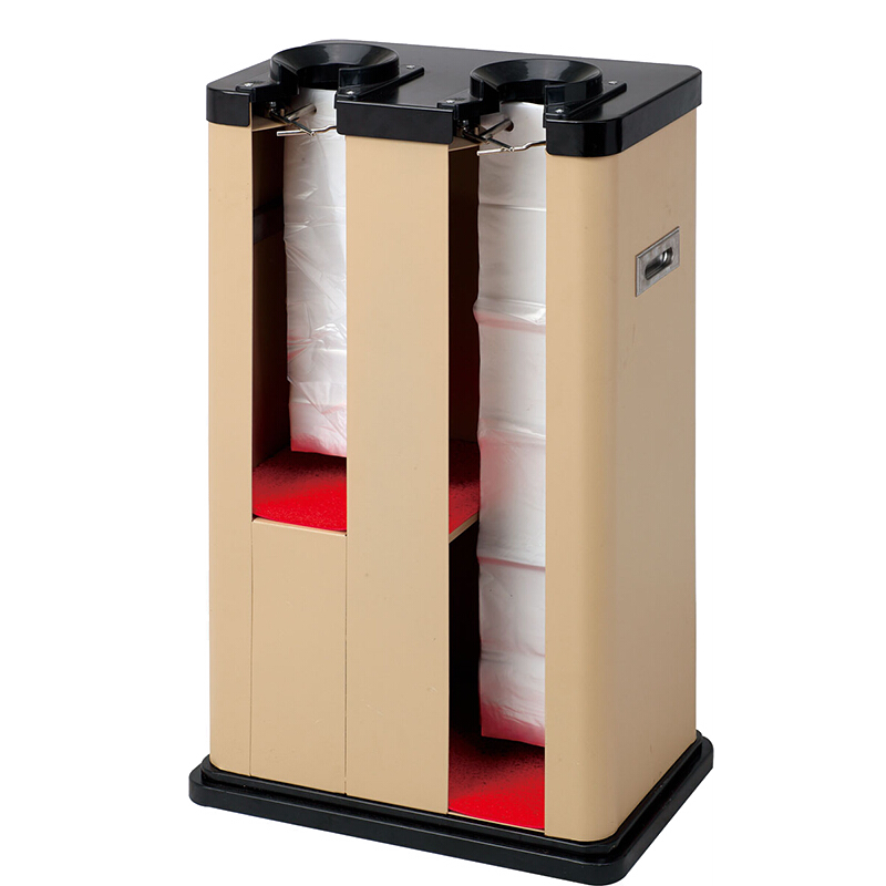 伞套机自动伞袋机酒店大堂雨伞套袋机不锈钢雨伞打包机家用雨伞机雨伞架定制广告印刷LOGO 双头杏色(J-9)