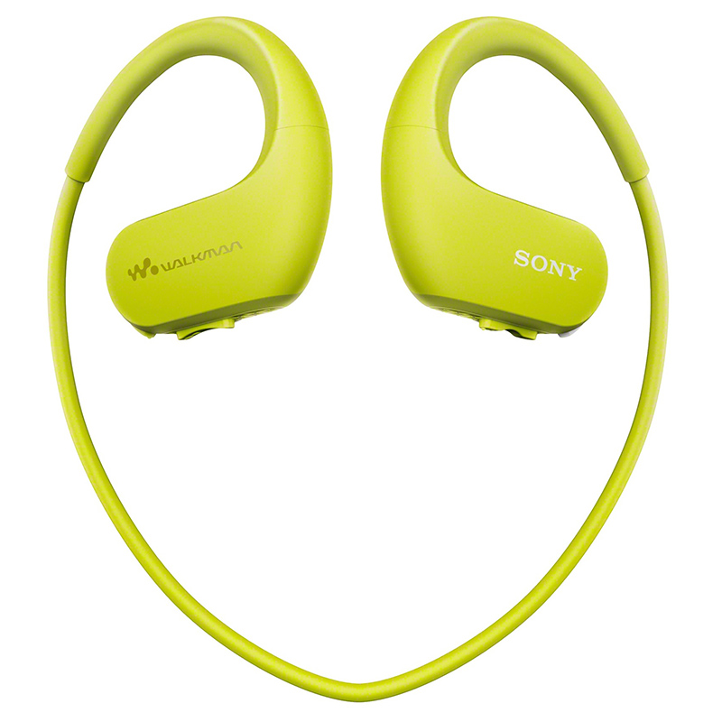 索尼（SONY）NW-WS413防水游泳跑步运动mp3音乐播放器一体耳机 4G(柠檬绿)