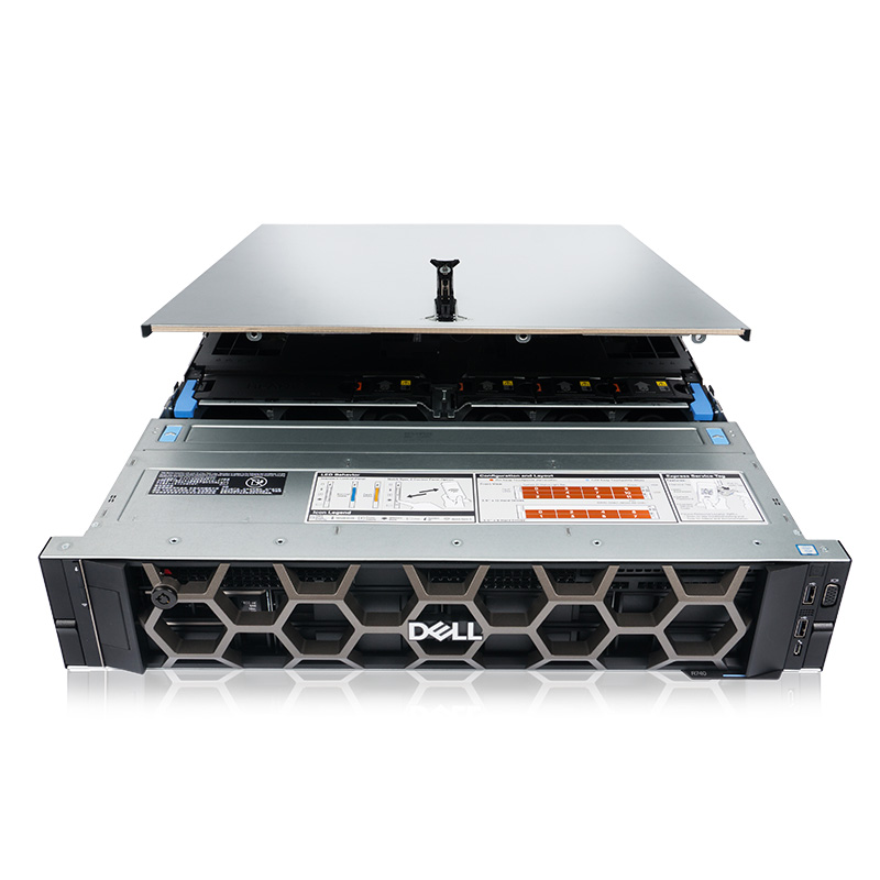 DELL戴尔 PowerEdge R740服务器主机 2U机架式工作站GPU云存储服务器电脑 2*银牌4215（16核/32线程2.5G） 64G丨2*2T 企业丨H330