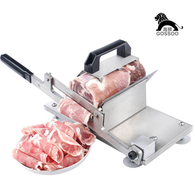 高狮/GOSSOOST200不锈钢家用手动切片机不锈钢羊肉片机切肉片机羊肉切片机