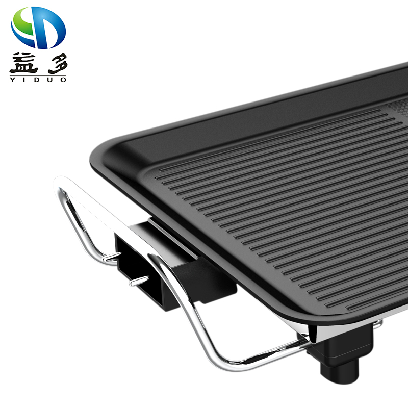 益多电烧烤炉韩式家用不粘电烤炉无烟烤肉机电烤盘铁板烧烤肉锅001（中号）