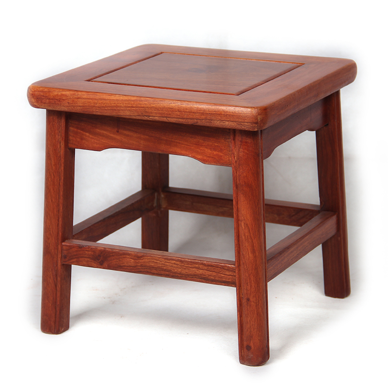 龙上龙（longshanglong） 实木方凳换鞋凳中式小矮凳客厅家用沙发凳子原木凳客厅小板凳 常规材质