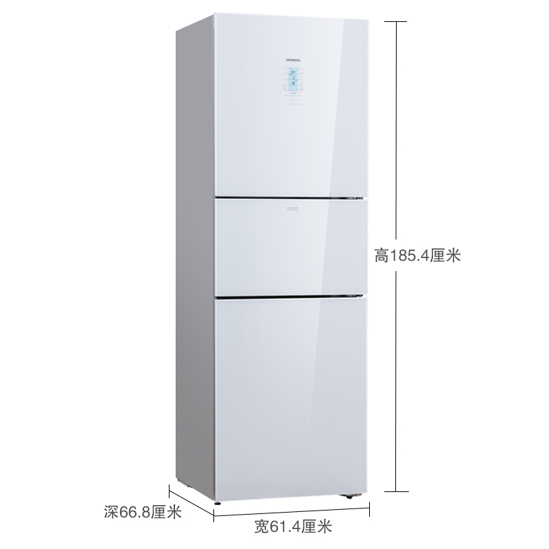 西门子（SIEMENS）  274升变频三门冰箱 零度保鲜混冷无霜   KG28US12EC