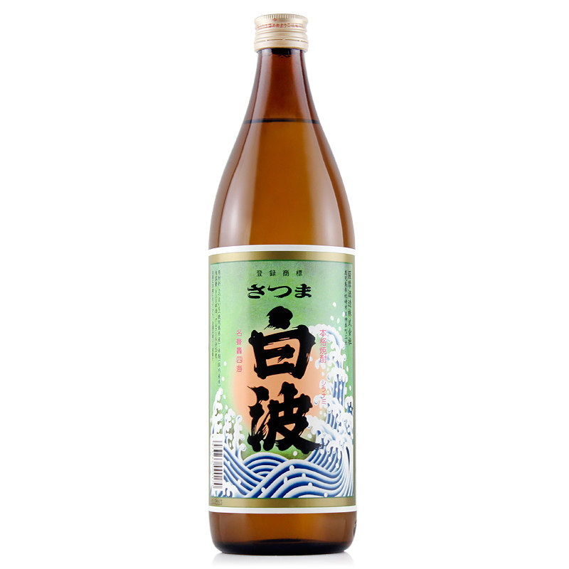 萨摩酒造白波芋烧酒蒸馏酒日本原装进口洋酒日本酒甘薯烧酒 白波900ml
