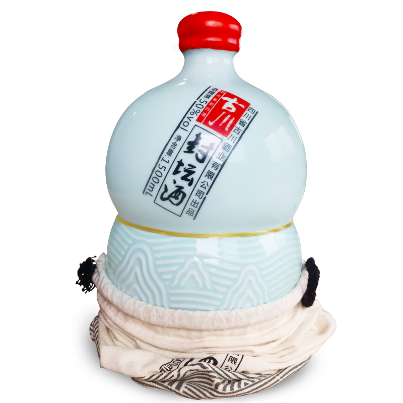 古川【宴会送礼】封坛酒  四川高度收藏粮食白酒 50度 1500ml 1坛
