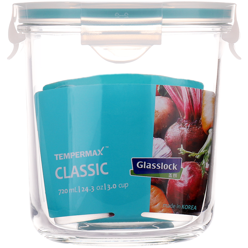 GLASSLOCK�����������ȸֻ�������Ͳ���ʺ�������΢��¯�������� ����900ml(��Ȧ