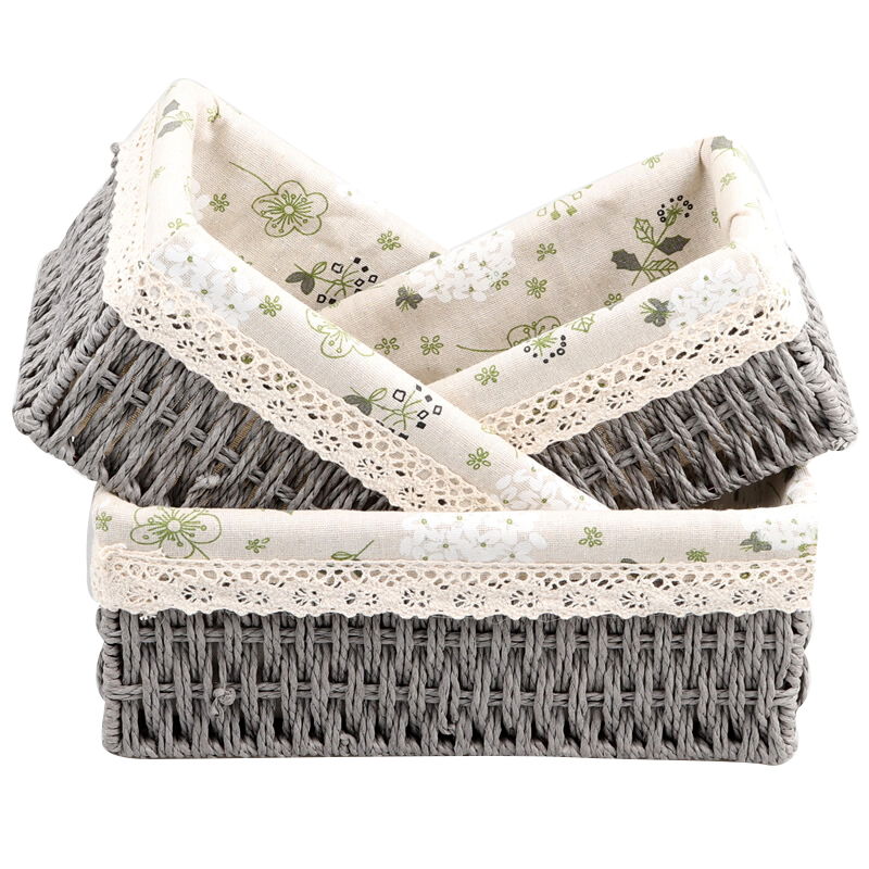 侑家良品田园风收纳篮筐，价格走势可控