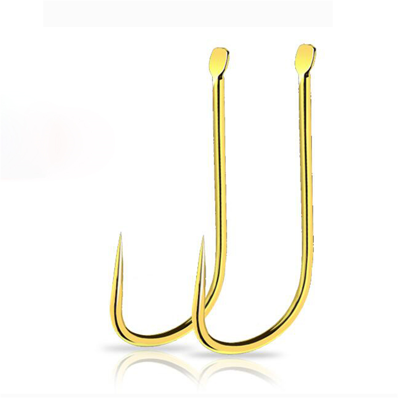枚袖钩有倒刺无倒刺金袖鱼钩高碳钢细条鲫鱼钩钓鱼秀钩 金袖1号(有刺)