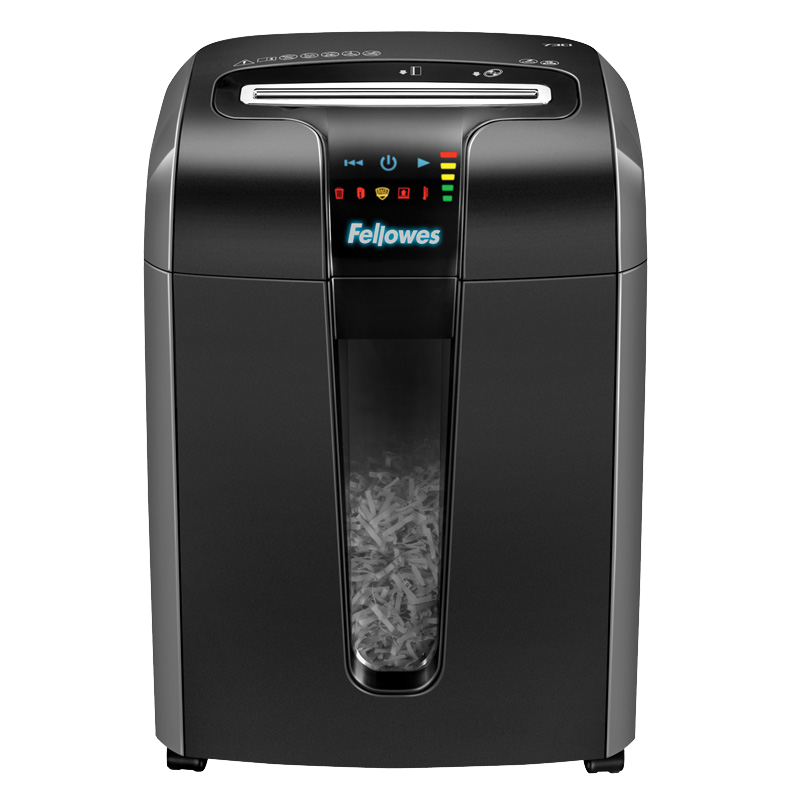 范羅士（Fellowes）73ci防卡辦公家用碎紙機德標4級高保密文件粉碎機單次碎12張連碎10分鐘23L大容量可碎卡碎針碎光盤(pán)
