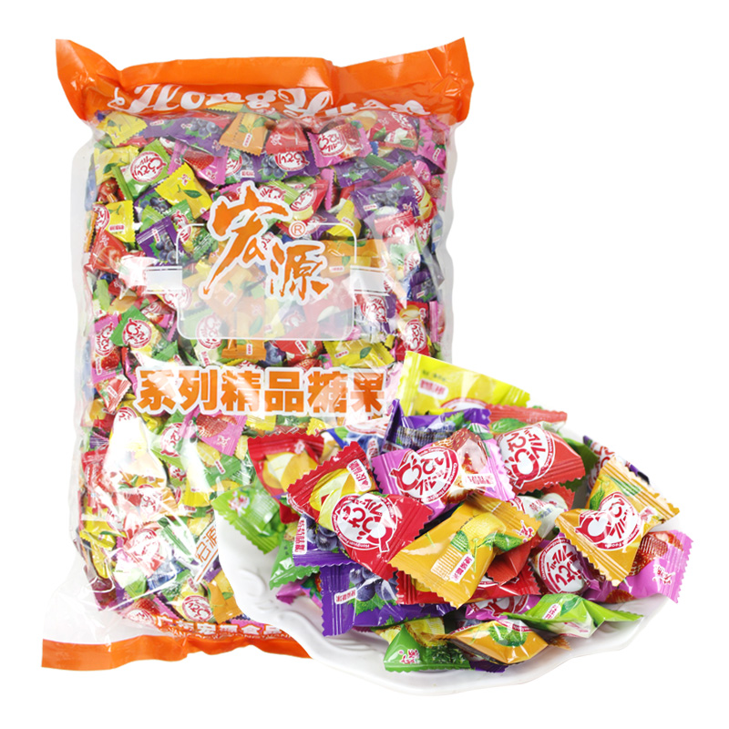 糖5斤 办公室糖果陈皮话梅什锦糖散装招待批发喜糖小零食 什锦糖5斤