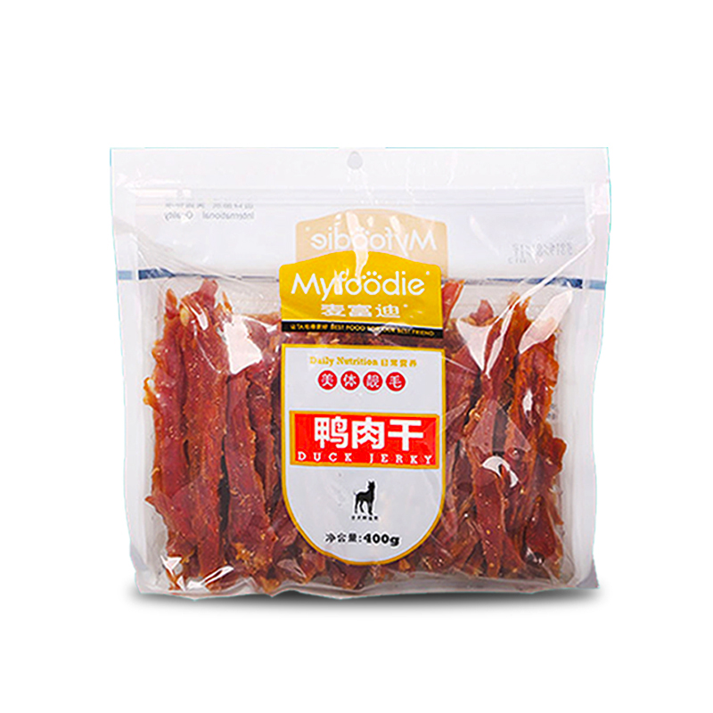 麦富迪鸭肉干宠物狗狗零食美毛去泪痕训奖励金毛泰迪比熊金毛秋田柯基