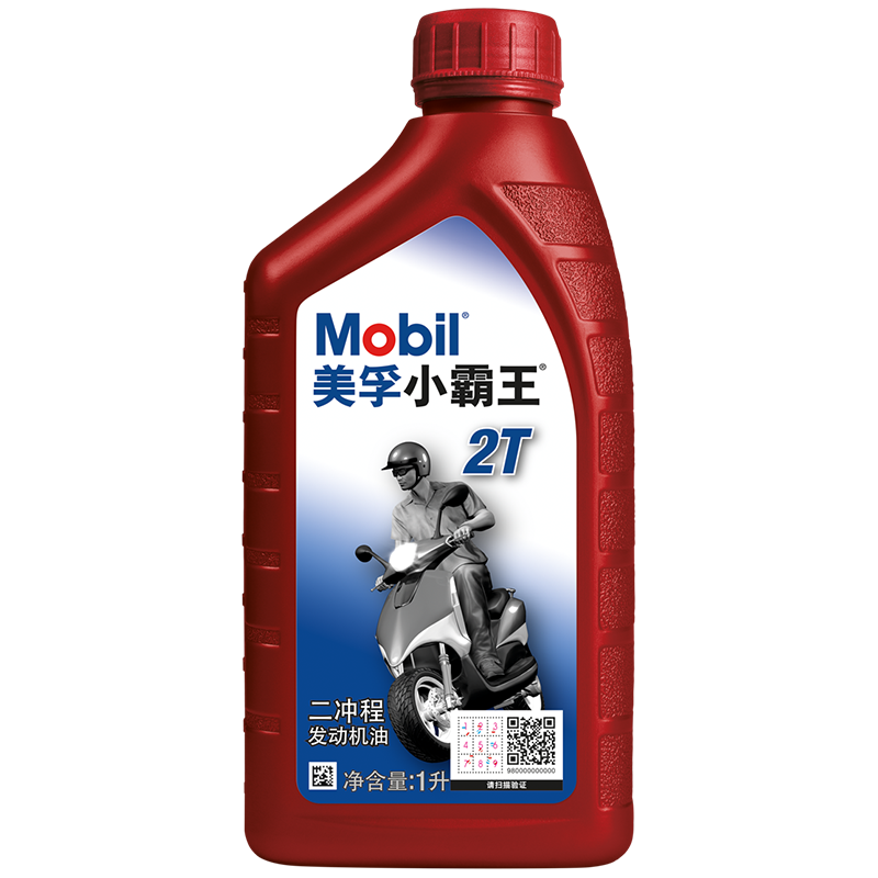 Mobil 美孚 小霸王2T 摩托车机油 二冲程发动机油 FB级 1L