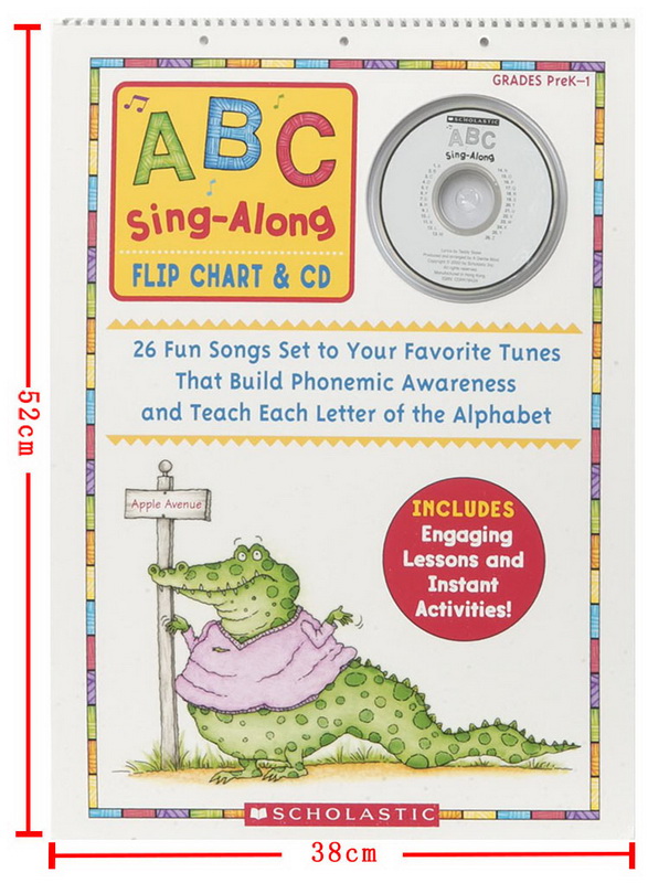 英文原版abc Sing Along Flip Chart Preak 1附cd儿童单词启蒙教学 虎窝购 英文原版abc Sing Along Flip Chart Preak 1附cd儿童单词启蒙教学 虎窝购