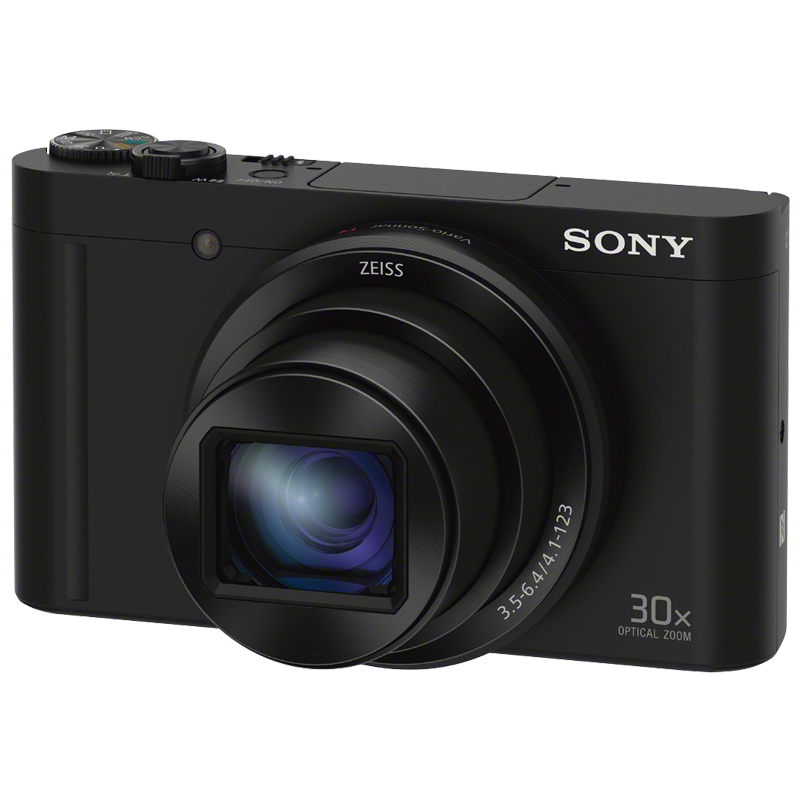 索尼（SONY） DSC-WX500 数码相机 黑色（1820万有效像素3英寸180度可翻转屏 30倍光学变焦 Wi-Fi分享上传）