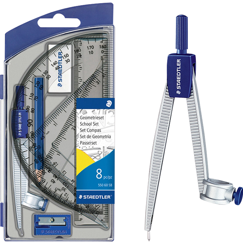 ʩ��¥��STAEDTLER��Բ����װ Сѧ���и��������Ի�ͼ�߹�8����(Բ��+���ʵ�+��Ƥ+Ǧ��+ֱ�����ǳ�������)55060S8 67.4Ԫ