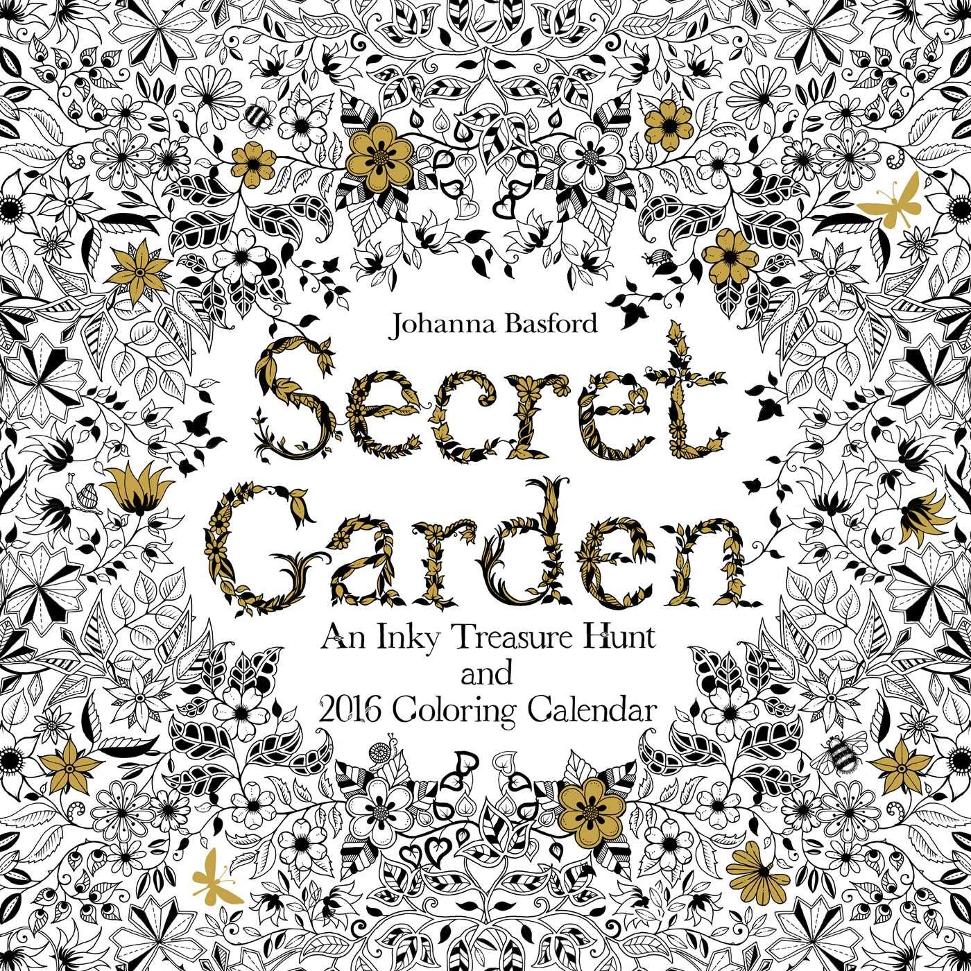 Secret Garden 2016 Coloring Wall Calendar