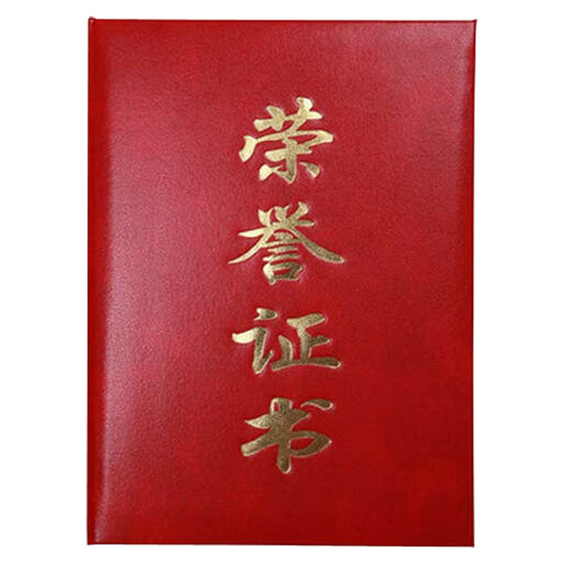红鑫文具 荣誉证书 荣誉聘书 奖状儿童培训证书简约通用封皮 12K(10本装)