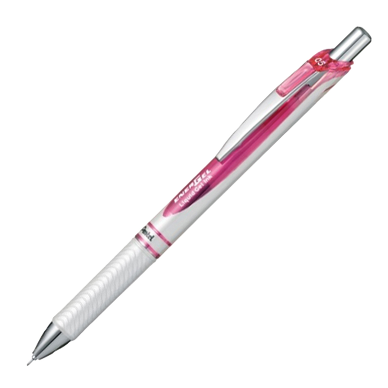 派通（Pentel） 中性笔 BLN75按动式签字笔 顺滑速干中性笔芯  0.5mm考试水笔 经典款 白杆红芯 1支