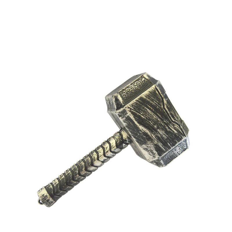 塑料玩具锤子道具  雷神锤 雷神面具头盔头饰发饰 小号塑料雷神锤子