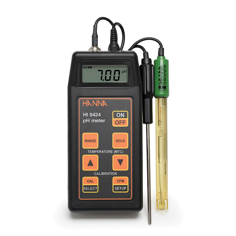 雨沃hi8424便携式防水型ph/orp/温度测定仪 水质检测仪 hi8424
