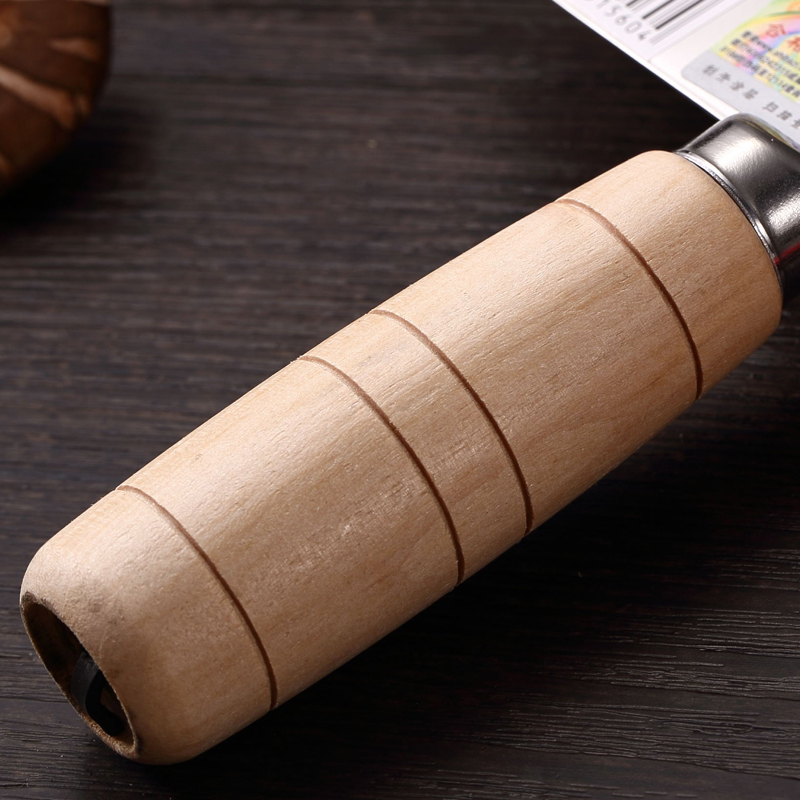 十八子作厨师菜刀阳江桑刀2号手工锻打切片刀蔬菜家用厨刀切片刀加大厨刀 加大号厨片刀【P2】XL