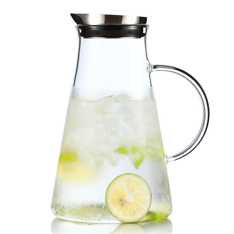 冰箱冰水壶凉水杯透明可加热耐热晾白开水凉杯泡柠檬 2升款新代水壶