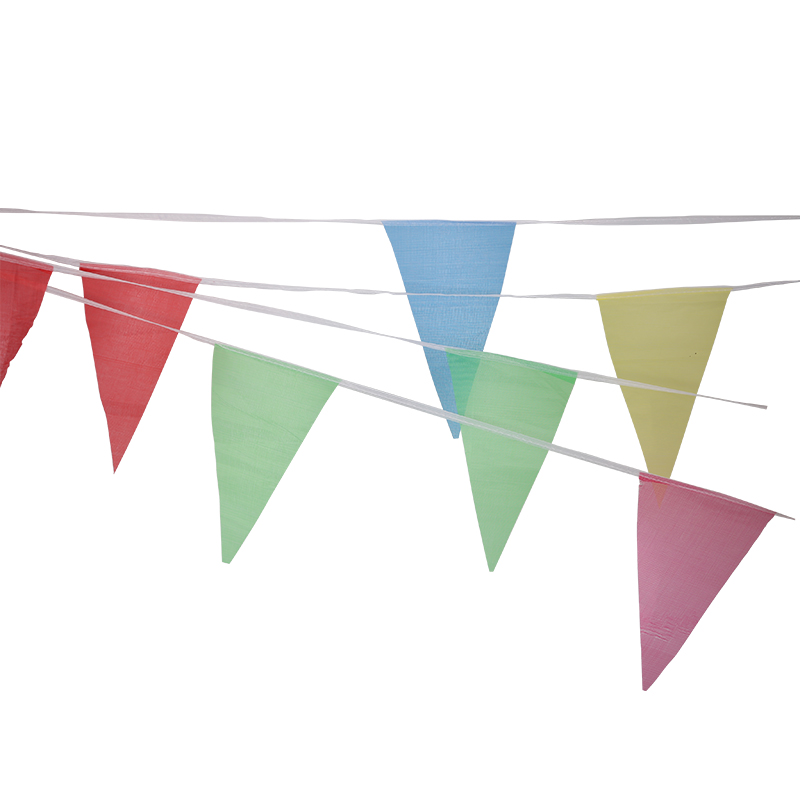聚远 juyuan 彩色三角旗帜烫边三角串旗 婚庆结婚用品拉花创意婚礼