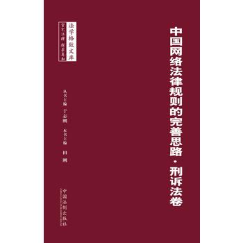 中国网络法律规则的完善思路 刑诉法卷 田刚 9787509368091 中国法制出版社