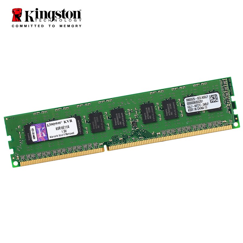 金士顿（Kingston） DDR3 1600 纯ECC UDIMM 3代服务器内存条 兼容1333 DDR3 1600 ECC 低压服务器内存条 8GB 1条