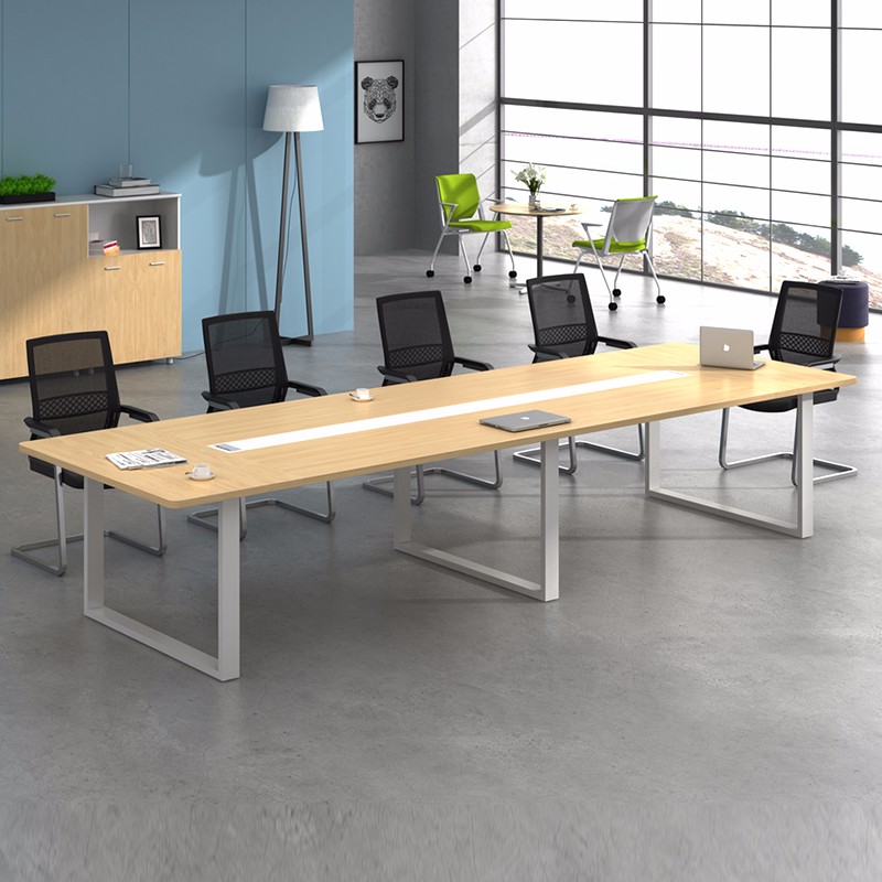 YOE.FTY优宜会议桌长桌长方形会客桌接待洽谈桌培训桌大小型会议桌椅组合 3.0*1.3米会议桌 京东折扣/优惠券