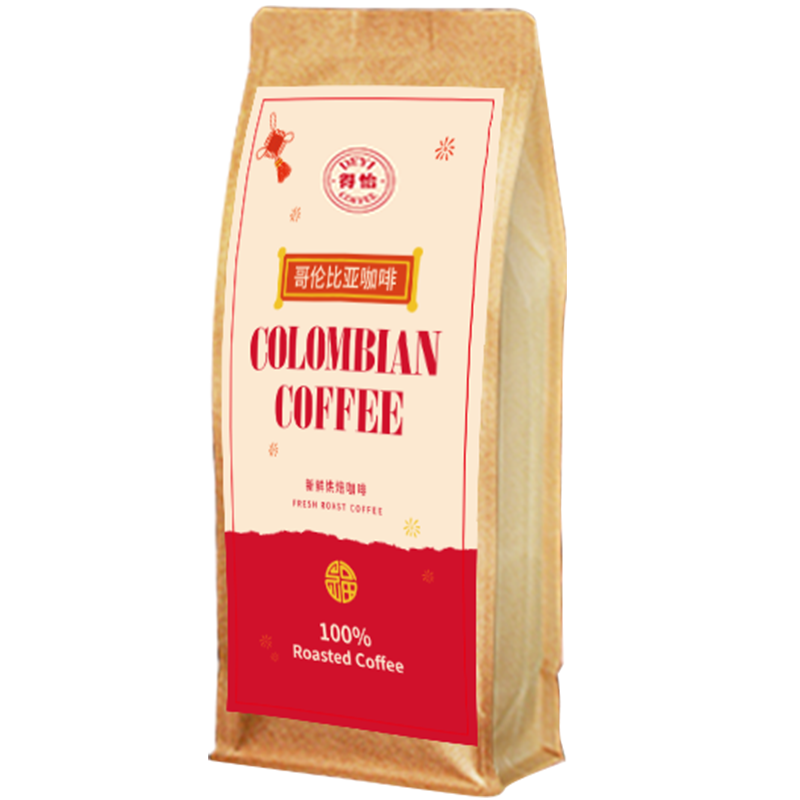 德颐（DEYI） 哥伦比亚风味咖啡豆 阿拉比卡生豆新鲜烘培现磨咖啡豆100g每包 100g 新鲜烘焙咖啡豆