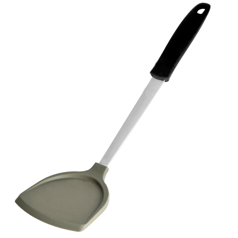 爱仕达(asd)锅铲 不粘锅专用铲子 长柄锅铲/护锅铲 硅胶中式铲 菜铲子