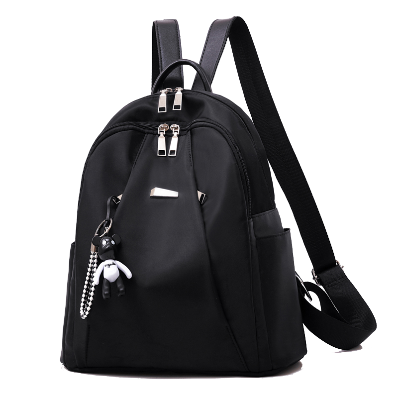 伊诗黛双肩包女士牛津布背包黑色|女士双肩包全网历史价格对比工具