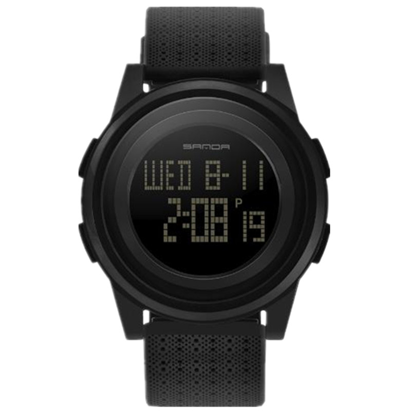 三达(sanda)品牌腕表超薄男士手表电子表防水多功能学生倒计时潮男表