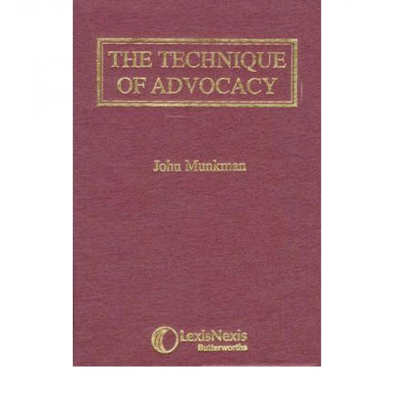 预订 Munkman: The Technique of Advocacy
