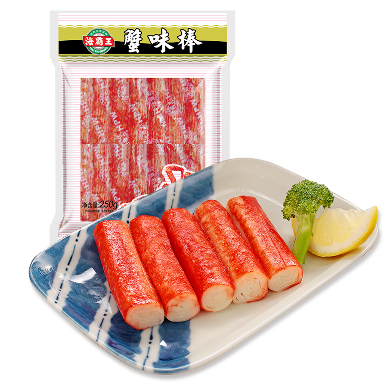 海霸王蟹味棒蟹柳250g*2蟹肉棒火锅关东煮麻辣烫经典台式风味烧烤食材