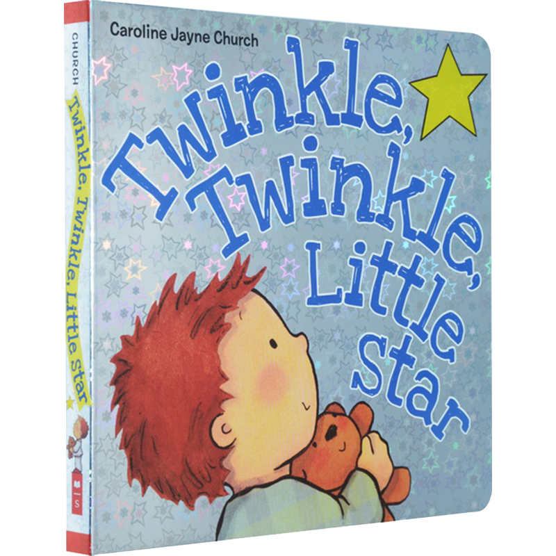Twinkle Twinkle Little Star 爱的晚安歌谣 一闪一闪亮晶晶 Caroline Jayne Church 卡罗琳杰恩 英文原版幼儿歌谣儿童纸板绘本书