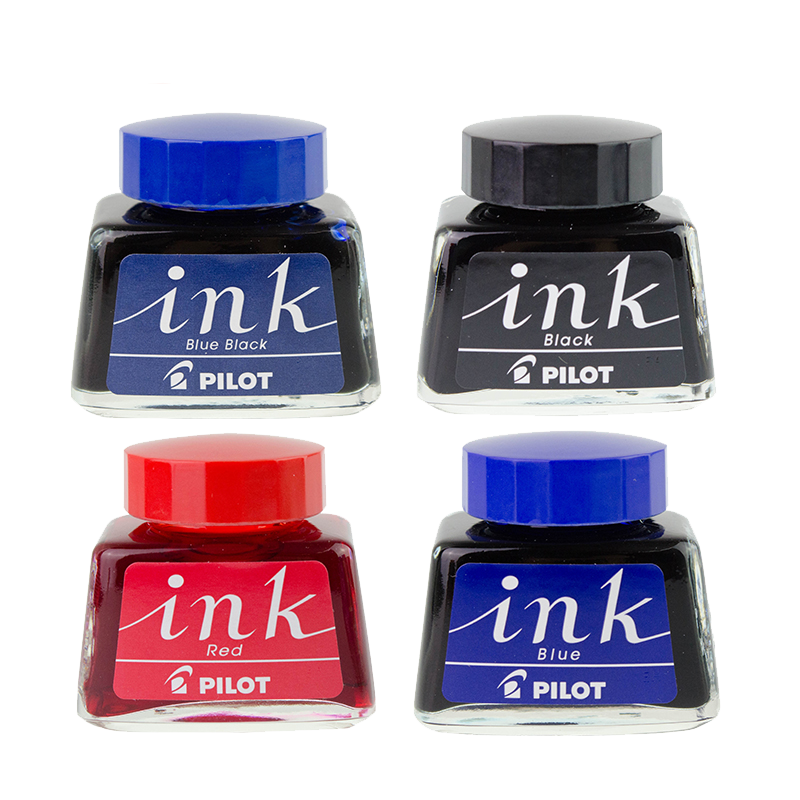 百乐（PILOT）INK-30百乐钢笔非碳素墨水不堵笔 黑红蓝黑色 黑色30ml 1瓶装