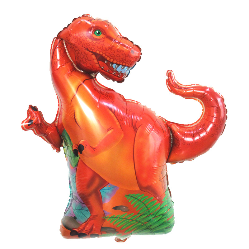 气球幼儿园儿童周岁生日派对装饰背景聚会布置 霸王龙气球(81*77cm)