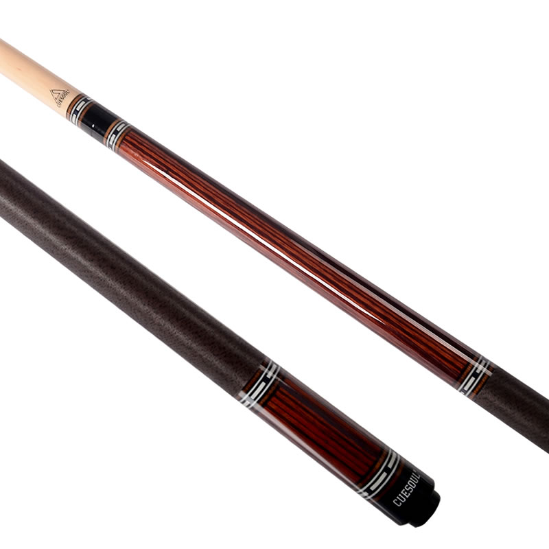 cuesoul/q獣 台球杆大头杆黑8球杆16彩式九球杆桌球杆 单杆套装