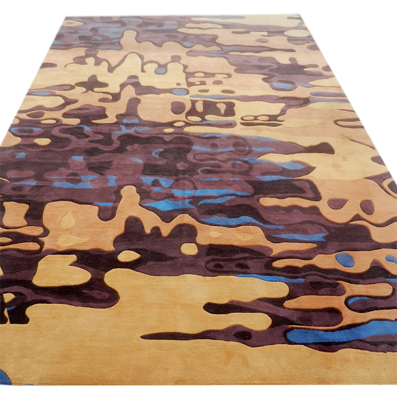 海马地毯 新西兰羊毛手工地毯 时尚简约 卧室书房客厅沙发茶几定制