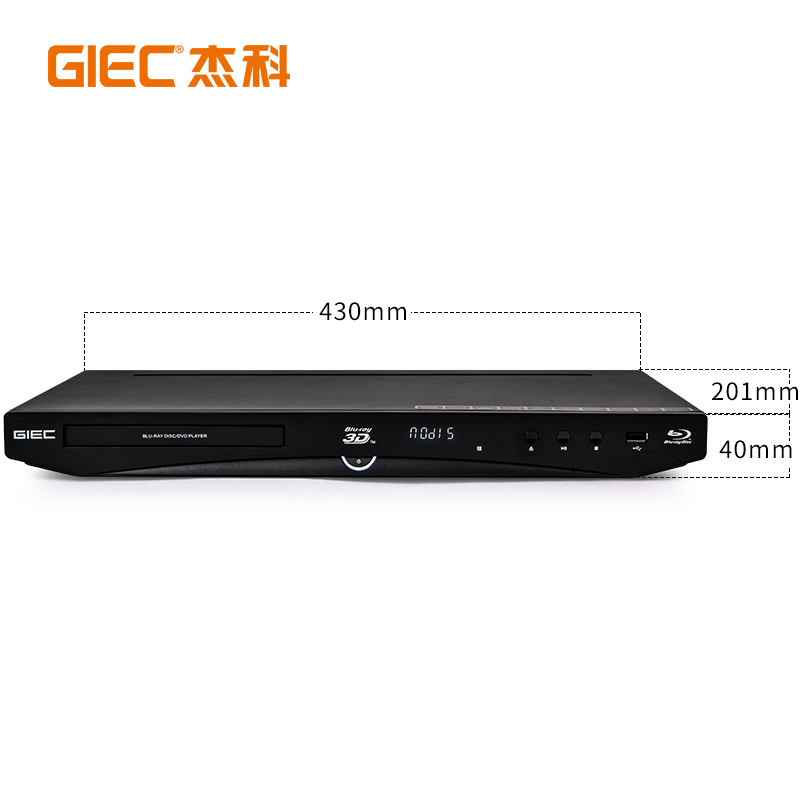 杰科(GIEC)BDP-G4305蓝光DVD播放机 3D蓝光播放器7.1声道 CD机VCD影碟机高清USB/光盘/硬盘播放器evd碟机