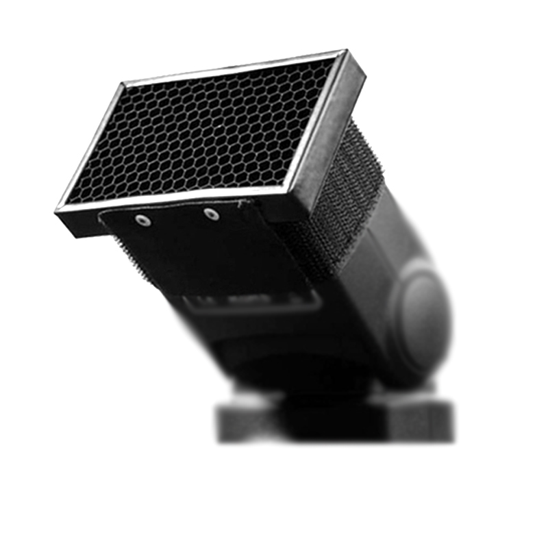 神牛SA-K6附件柔光罩/柔光盒/色片/束光布/E座/反光板/蜂窝机顶灯光效配件（可选一套或单件） HC-01蜂巢